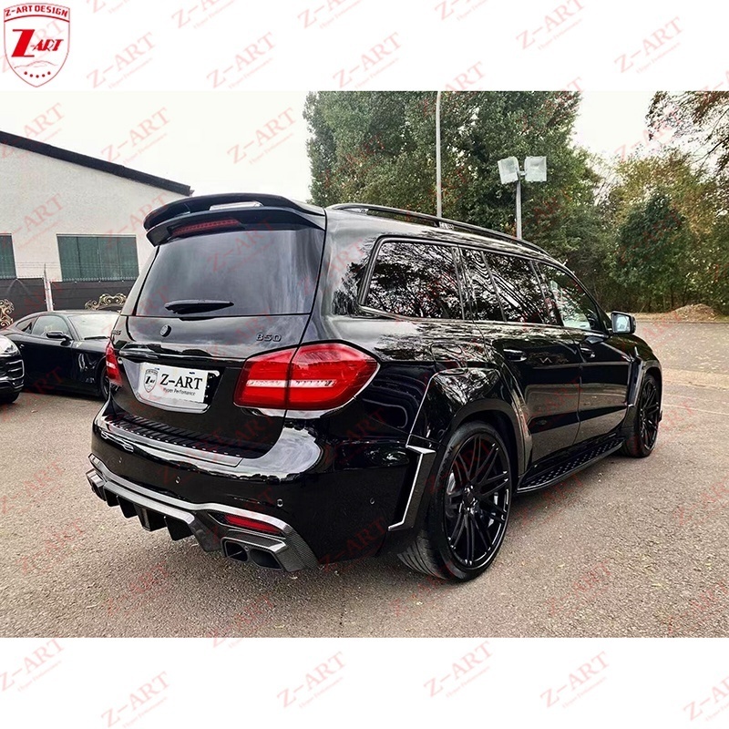 Z-ART GLS Carbon Fiber Body Kit for Mercedes X166 GLS63 B Style Carbon Fiber Body Kit for GLS63 AMG Wind Spoiler Kit 2016-2019