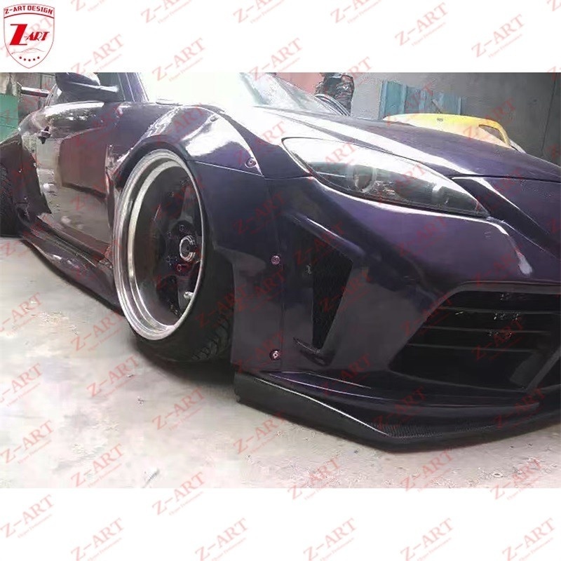 Z-ART RX8 Tuning Body Kit For Mazda Wind Spoiler Body Kit For Mazda RX8 Facelift Front Bumper Side Skirts Rear Bumper