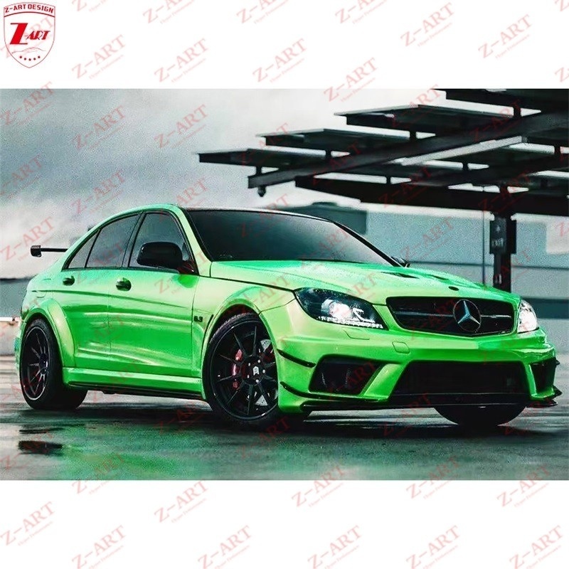 Z-ART 2008-2010 W204 Black Series Body Kit for Mercedes Benz W204 C63 AMG BS Body Kit for C63 AMG Sedan Only