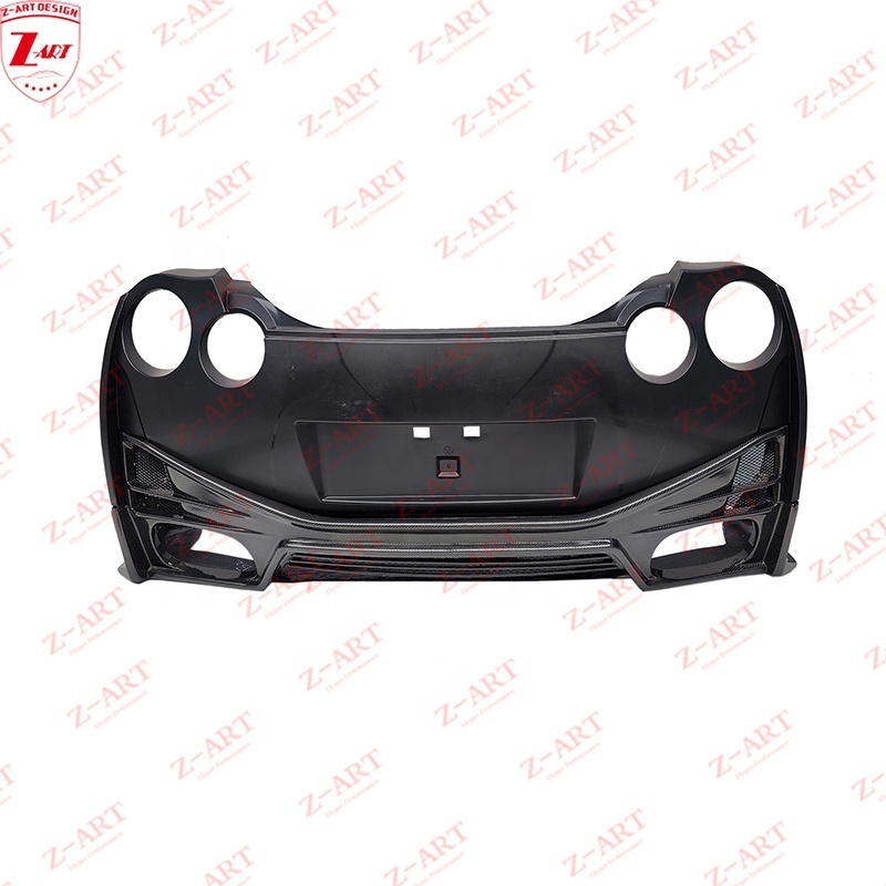 Z-ART 2008-2016 R35 Front Bumper For Nissan GTR Carbon Fiber Bumper Body Kit For Nissan GTR R35 Facelift Bumper Front Body Kit