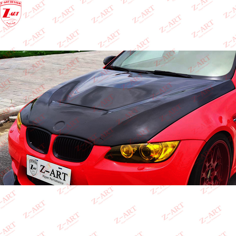 Z-ART 2009-2012 E92 carbon fiber engine bonnet for BMW M3 carbon fiber engine lid for E92 M3 carbon fiber engine hood