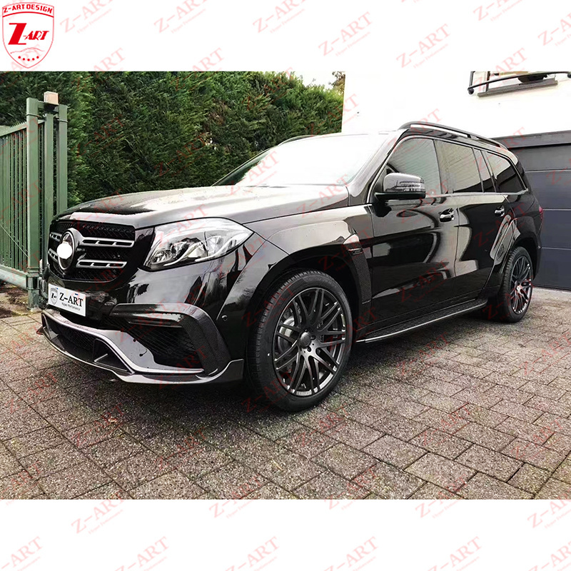 Z-ART GLS Carbon Fiber Body Kit for Mercedes X166 GLS63 B Style Carbon Fiber Body Kit for GLS63 AMG Wind Spoiler Kit 2016-2019