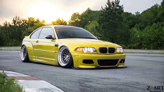 Z-ART 1998-2005 wide body kit for BMW E46 retrofit body kit for BMW E46 coupe tuning body kit