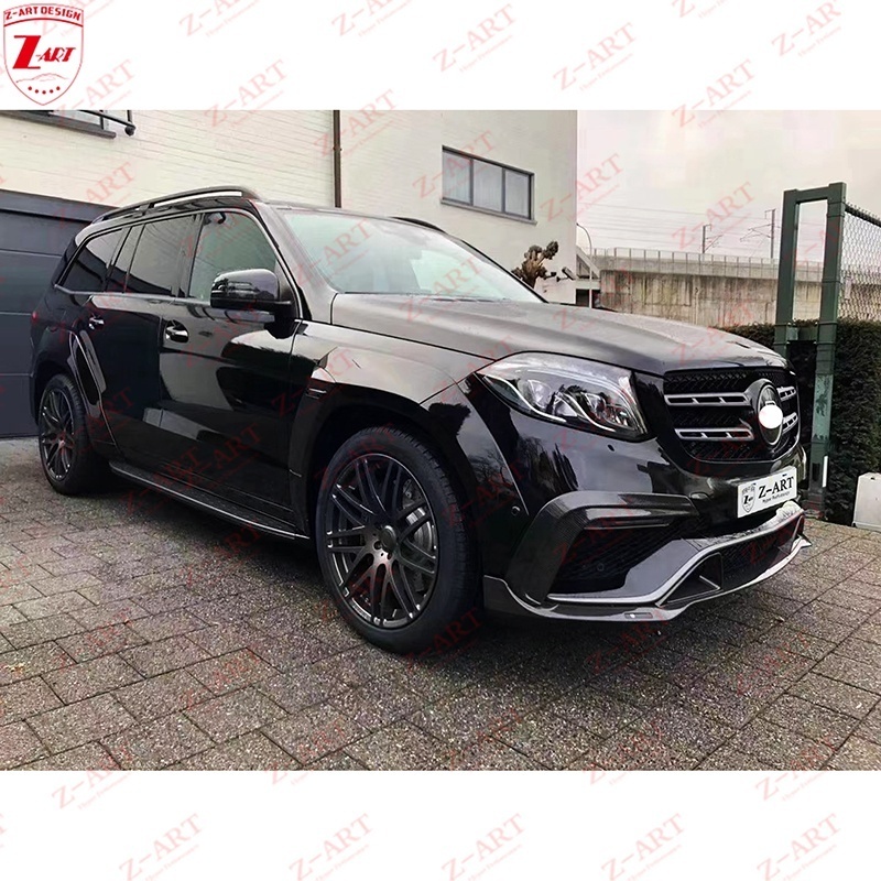 Z-ART GLS Carbon Fiber Body Kit for Mercedes X166 GLS63 B Style Carbon Fiber Body Kit for GLS63 AMG Wind Spoiler Kit 2016-2019