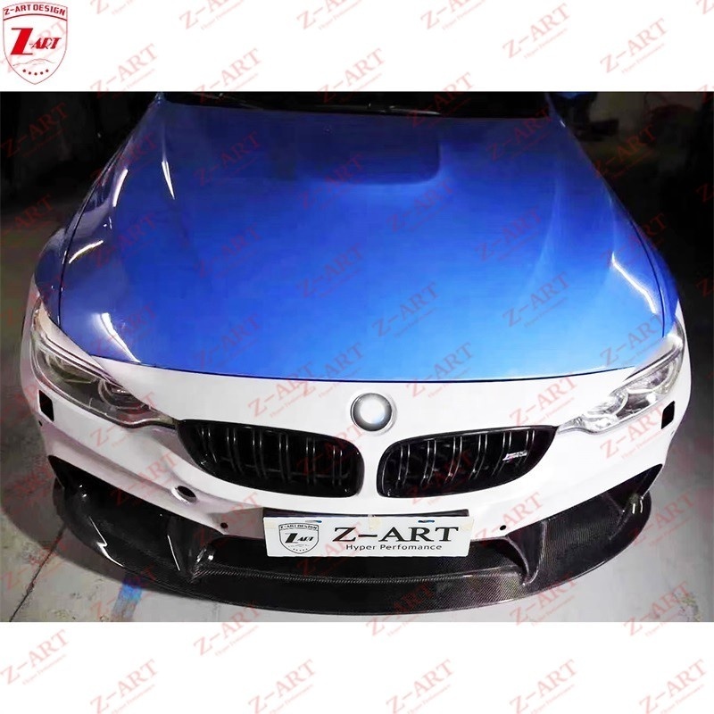 Z-ART 2015-2019 M4 Front Bumper For BMW M3 Carbon Fiber Bumper Body Kit For BMW F80 Retrofit Tuning Body Kit For F82 F83 M3 M4