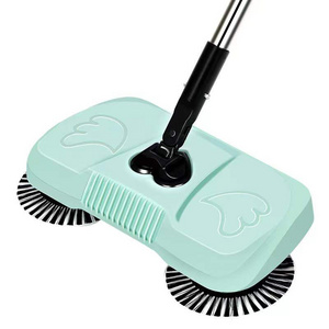 Innovative 3-in-1 Manual Floor Clean Machine Household Lazy Hand-Push Sweeper with Electric Automatic Floor Magic Broom