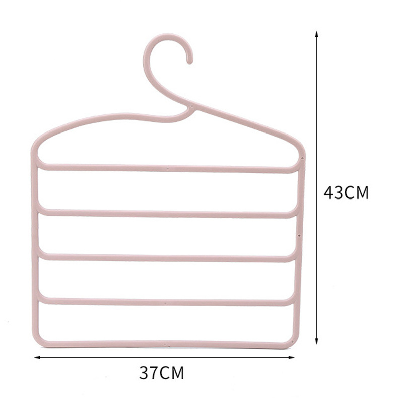 Factory direct sales multi-functional household plastic pants rack multi-layer wardrobe pants storage for adults and kids