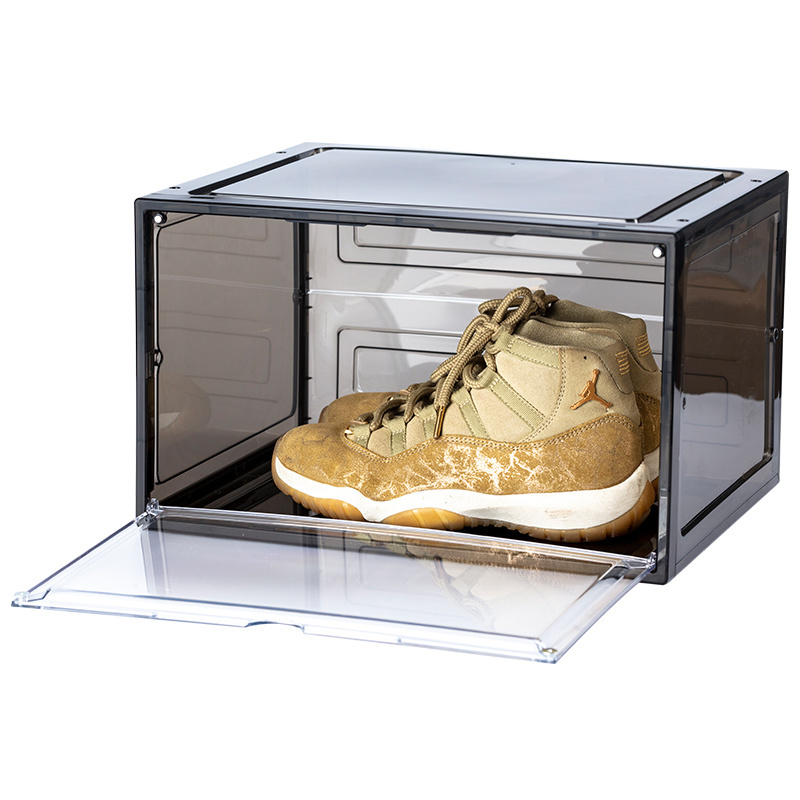 New Trend Shoe Box Storage Transparent Sneaker Shoe Box Plastic Shoe Box Storage