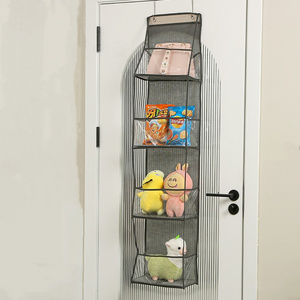 Wholesale 6-Layer Hanging Storage Bag Behind the Door Transparent Hanging Organizer Bag over the Door Closet Fabric Sundries Bag