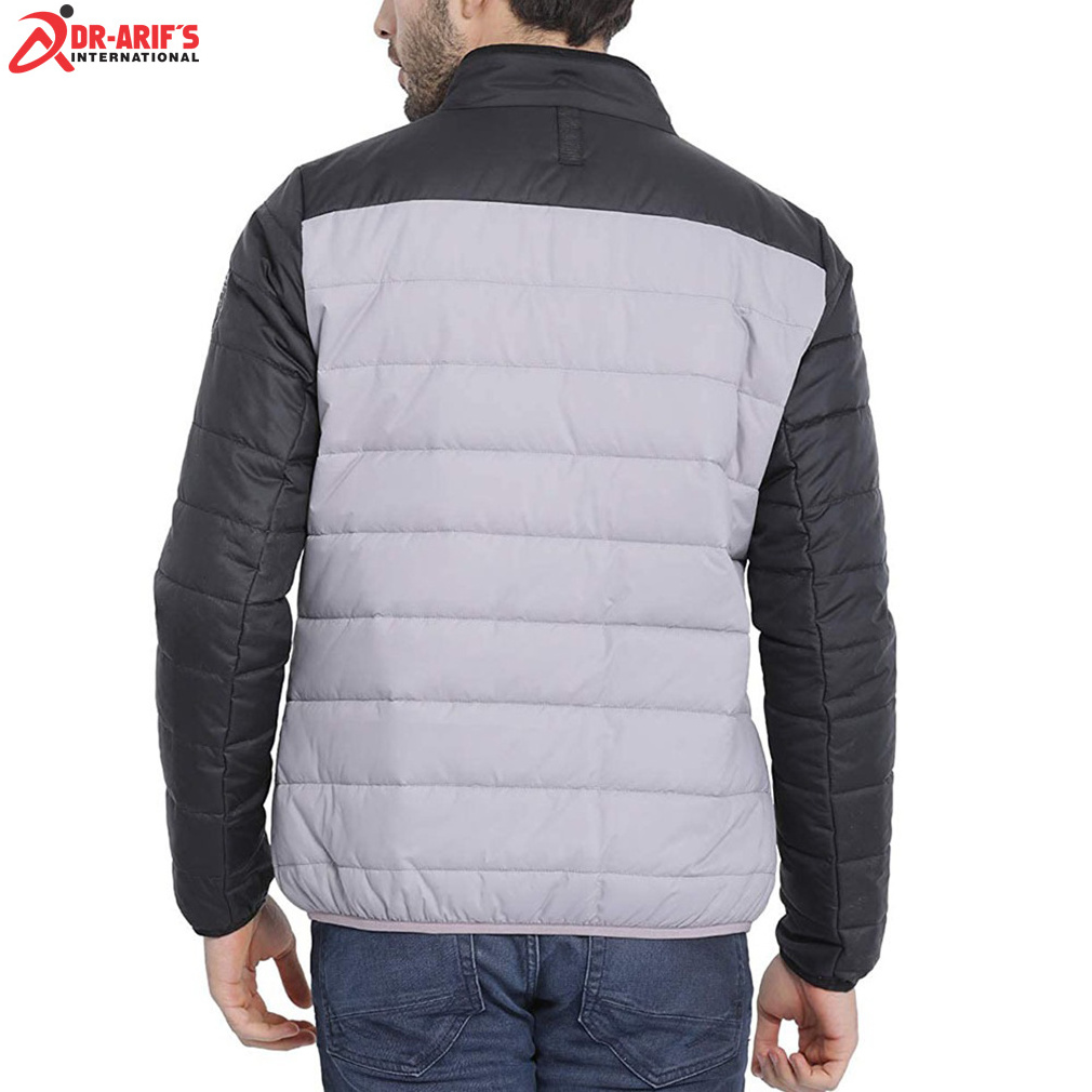 Custom Design Nylon Fabric Padded Down Coats Puffer Long Sleeves Men Jacket