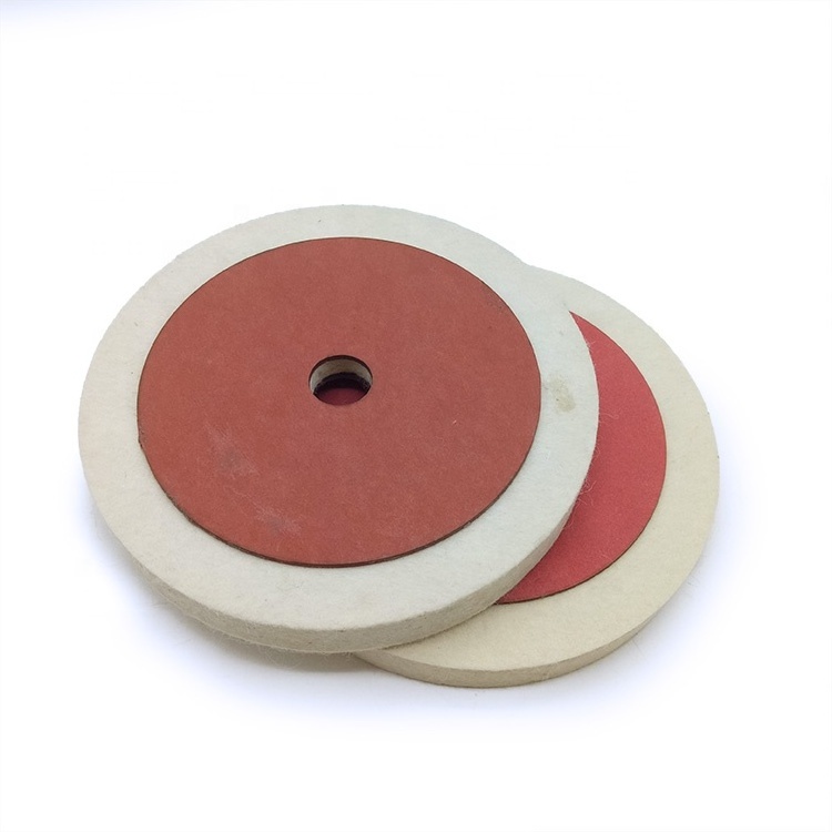 Wool felt polishing pads  buffing wheels mandrel for Marble Floors Car Metal