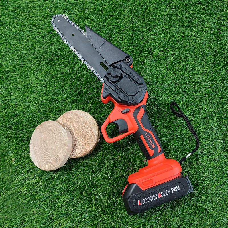 Hot Sales Rechargeable Lithium Electric Cordless Battery Chainsaw Wood Saw Machines Rechargeable Mini Chain Saw Cutter