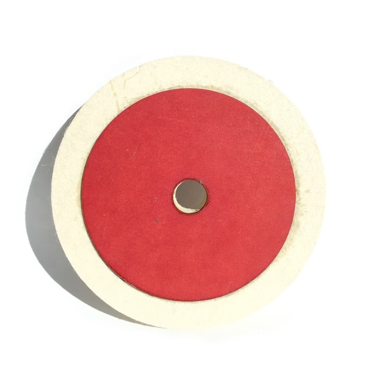 Wool felt polishing pads  buffing wheels mandrel for Marble Floors Car Metal