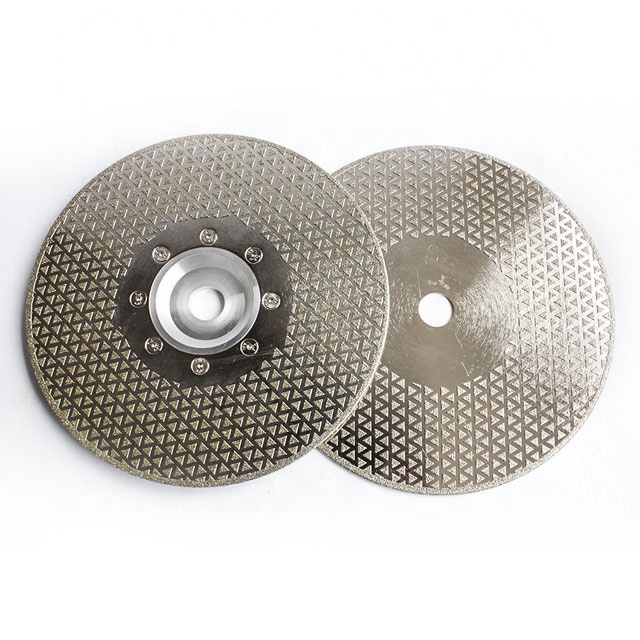 double side triangle shape blade electroplated Diamond Saw Blade cutting disc grinding wheel