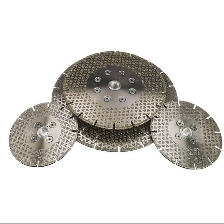 double side triangle shape blade electroplated Diamond Saw Blade cutting disc grinding wheel