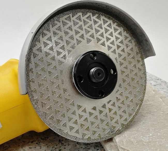 double side triangle shape blade electroplated Diamond Saw Blade cutting disc grinding wheel