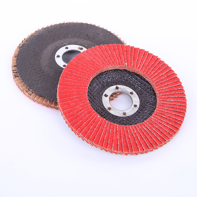 Abrasive Flap Disc Fiberglass Back Flexible Flower Disc Round Disc Fiber Glass Flap Wheel Polishing, 5inch 1000pcs Red OEM,ODM