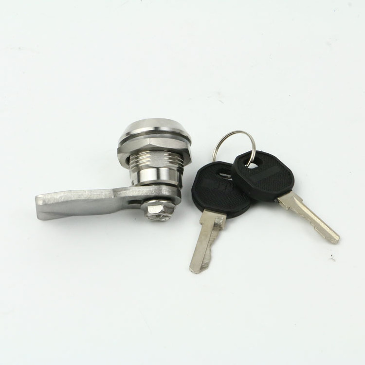 MS705-3E Stainless steel quarter turn cam latch Electric cabinet lock barrel key locking lock cylinder