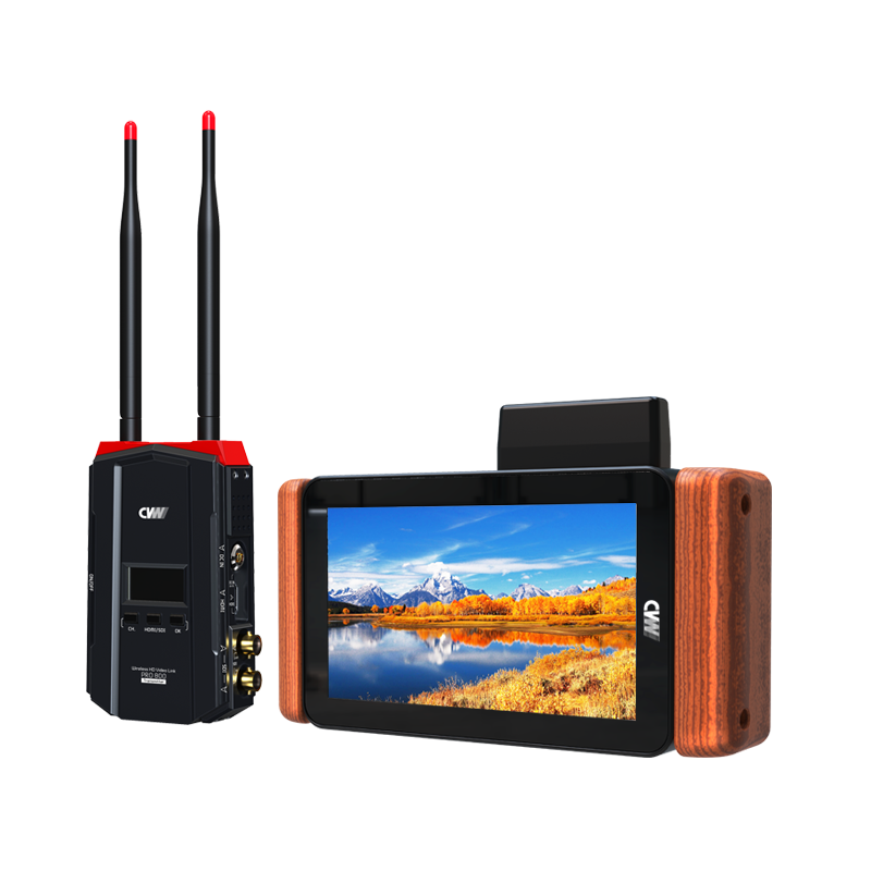 CVW PRO VUE Zero Latency Wireless Video Transmission 5.5 HD Monitor kit HD-MI SDI wireless transmitter and receiver