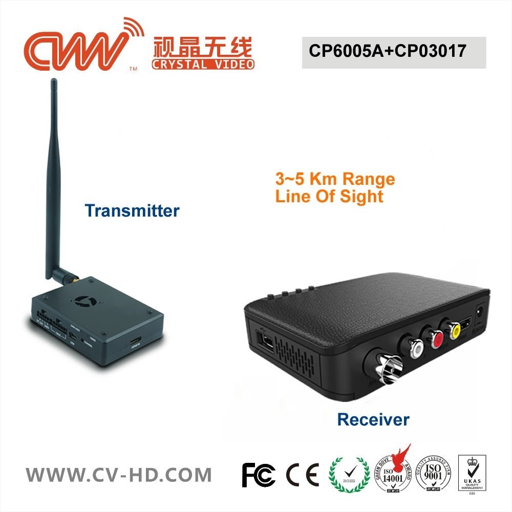 4K wireless video long range drone video transmitter and receiver 3KM wireless HD video link UVAs