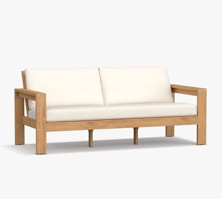 Garden Sofas Teak Wood High Quality Outdoor Furniture Wooden Sofa  With Water Resistance Cushion Whole Sale For Garden Furniture