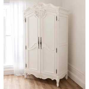 French Design Wardrobes Armoire From Solid Wood For Bedroom Furniture Wardrobe White Luxury