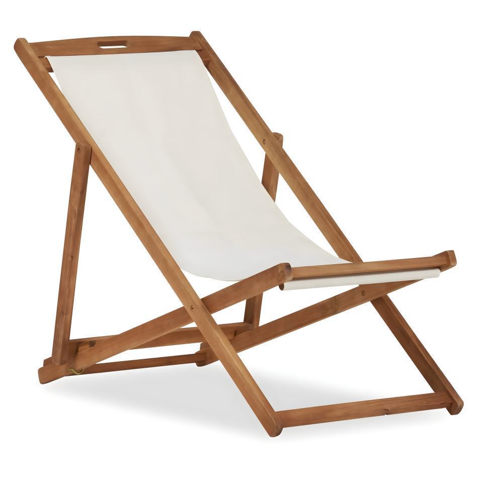 High quality beach chair made from teak solid wood