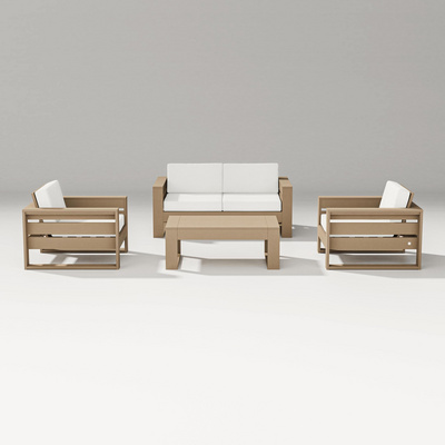 New Design Luxury Solid Teak Furniture Outdoor Patio Furniture Deep Seating Bold Teak Sofa Set