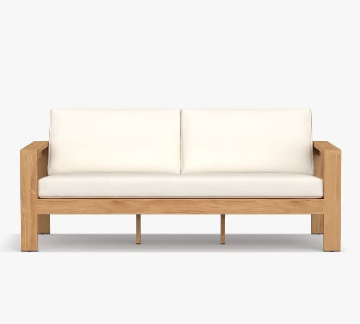 Garden Sofas Teak Wood High Quality Outdoor Furniture Wooden Sofa  With Water Resistance Cushion Whole Sale For Garden Furniture