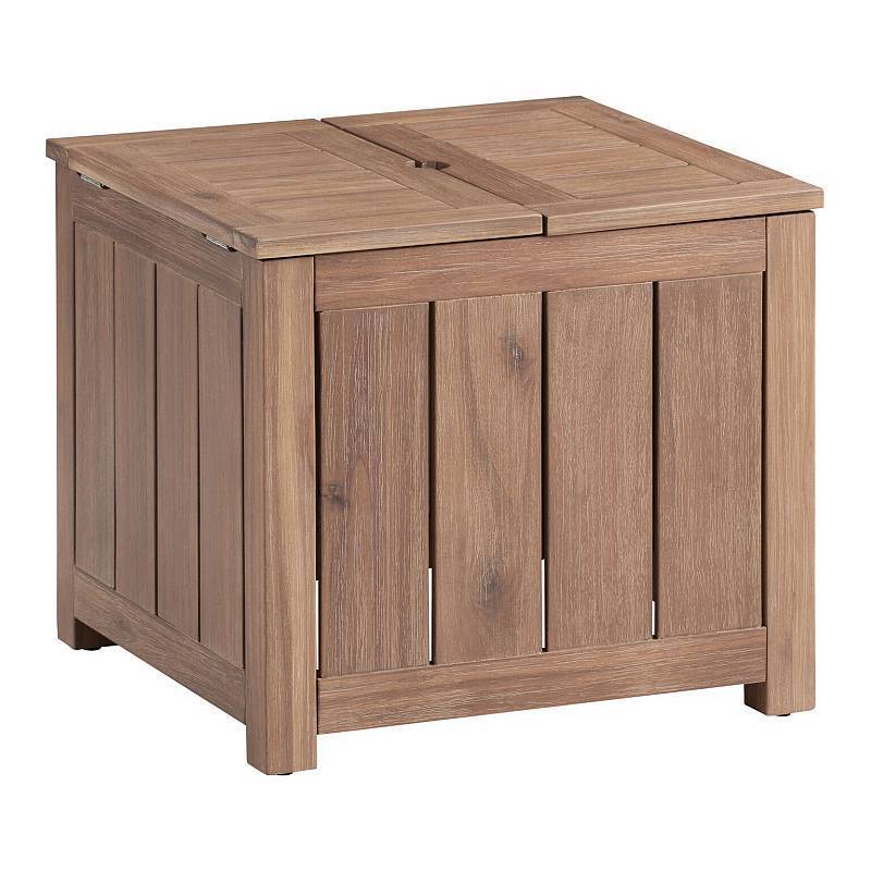 Multi Functional Patio Coffee Side Table Box Shape Storage Table for Outdoor Furniture Wholesale