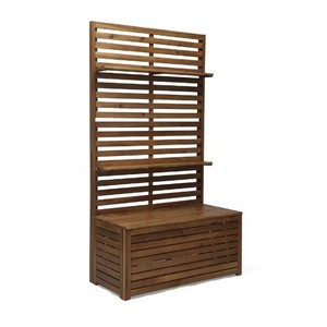 Hall tree teak bench outdoor with storage boxes - Teak Garden Outdoor Furniture Jepara manufacture from Indonesia