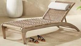 Leisure Beach Lounger Poolside Sun Loungers Outdoor Rope Loungers Chair