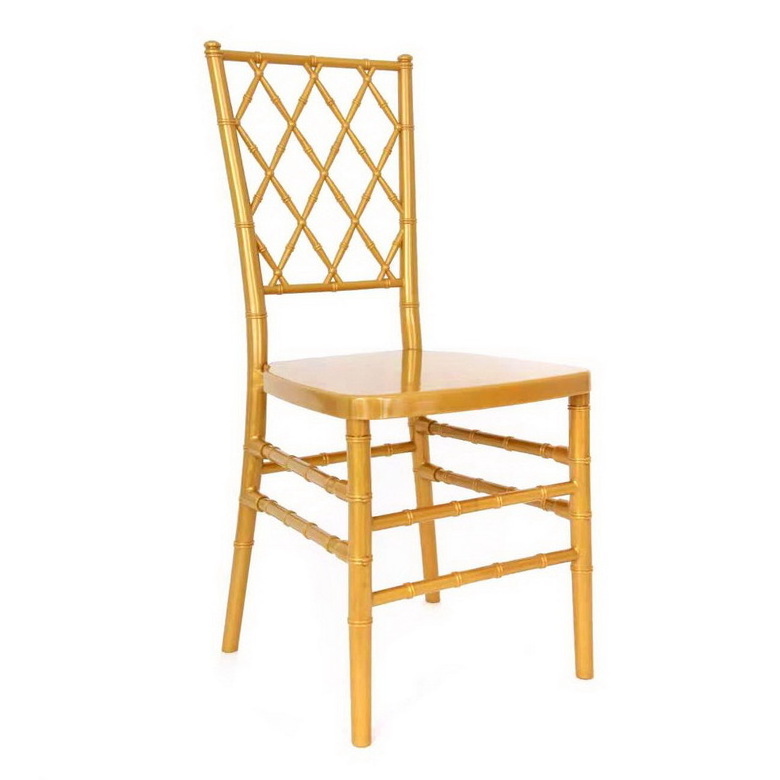 Luxury elegant Golden Chiavari Chair Cross Back Wooden Frame Cushion Seat Wedding Hotel Event Restaurant Chair Wholesale