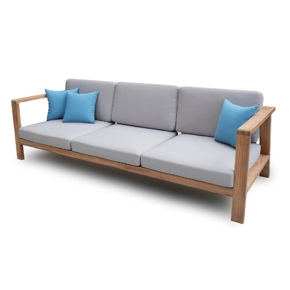 Teak wood garden sofa set Outdoor Modern Design for UK wholesaler export quality - All Teak Furniture Indonesia Manufacture