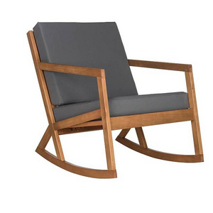 teak wood outdoor rocking chair made of solid wood