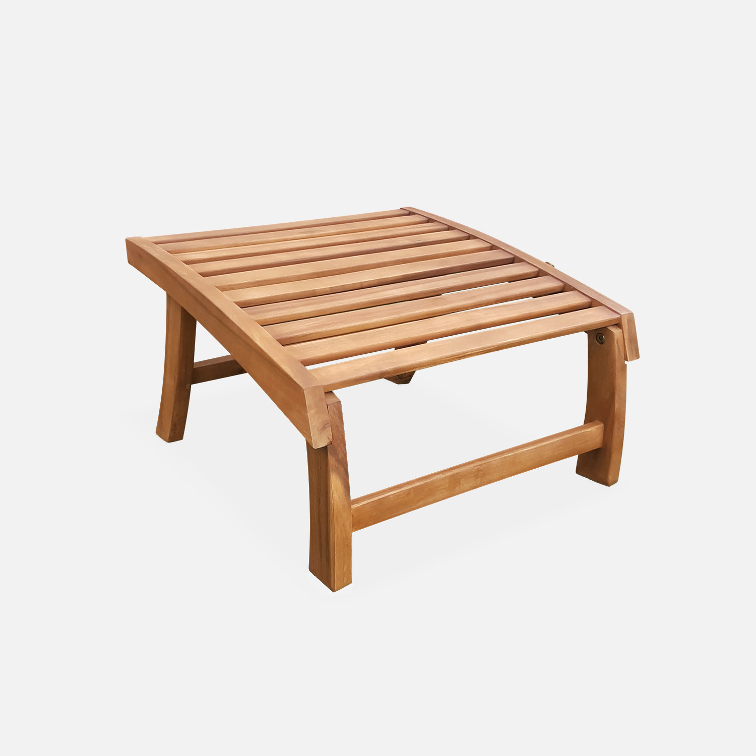 Wholesale Outdoor Furniture Slatted Chair with Footrest Teak Wood Patio Furniture Wholesale