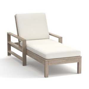 High Quality Sun Lounger Chair Solid wood Teak Sun Lounger Chair With Cushion For Outdoor Furniture