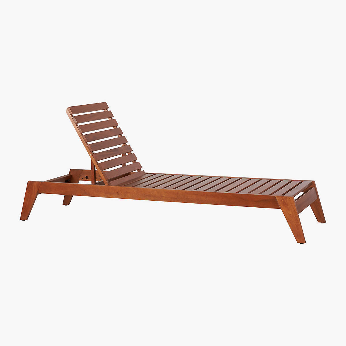 Sun Lounger For Outdoor Furniture Solid Teak Wood Sunbed With White Water Resistance Cushion Beach Chair  Hotel Furniture