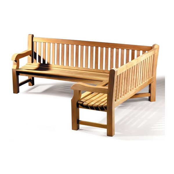 Teak Patio Garden L shape Benches Wolves UK for Hotel Furniture design USA client - garden furniture jepara Indonesia