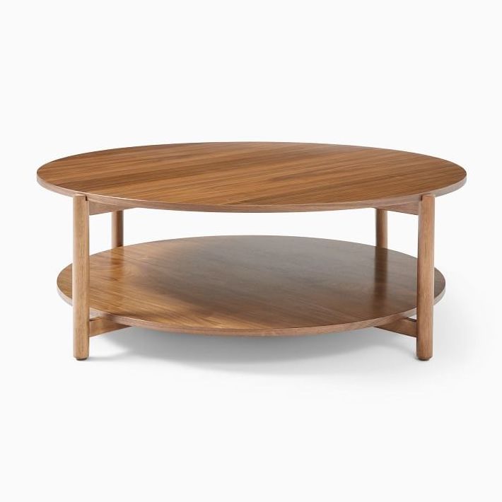 Wooden Coffee Table Luxury Home Furniture Round Solid Wood Coffee Table Living Room Furniture Wholesale