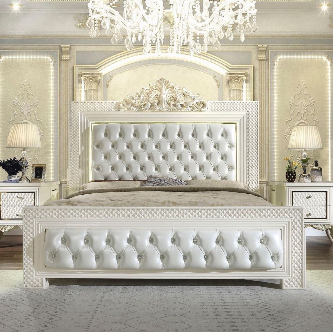 Super Exclusive Bed For Bedroom Furniture Made From Solid Wood Furniture