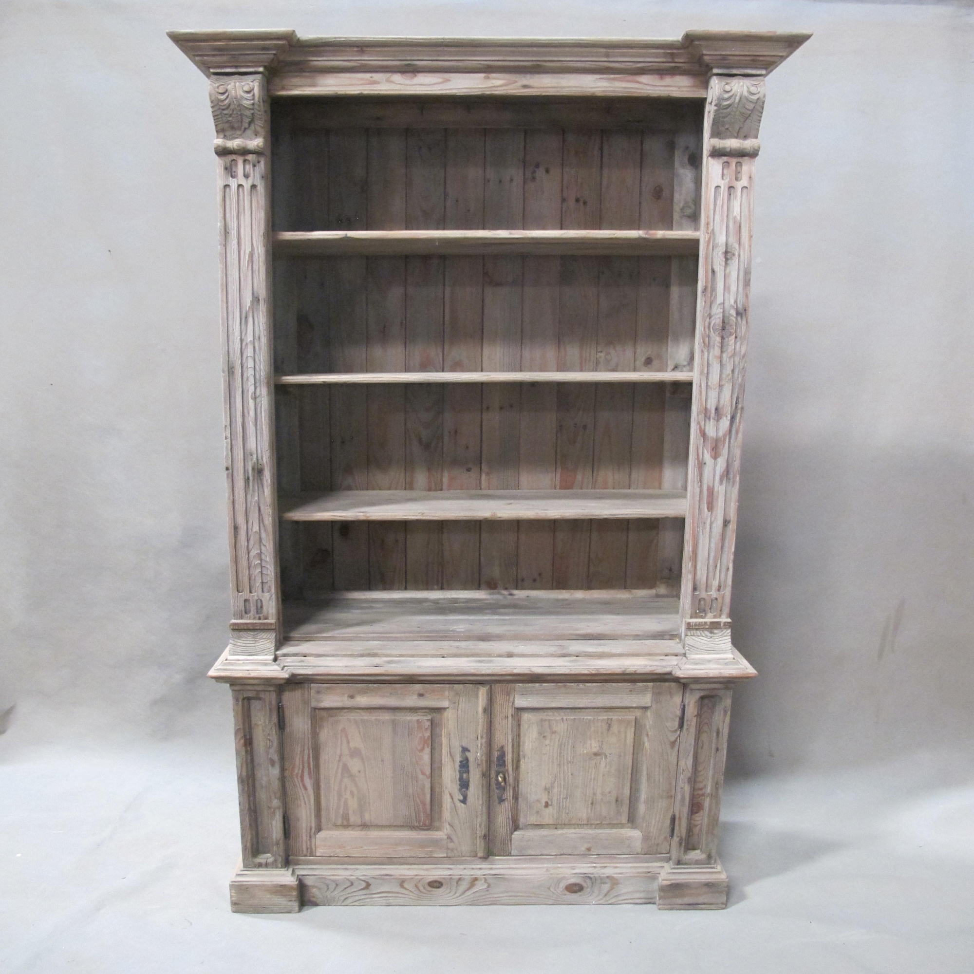 Teak Wood Book Storage Cabinet Rustic Design European Furniture Solid Wood For Living Room Furniture