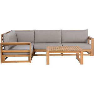 Minimalist Design Sofa Outdoor Furniture Garden Sets Teak Wood Luxury Patio Timeless Design Customized