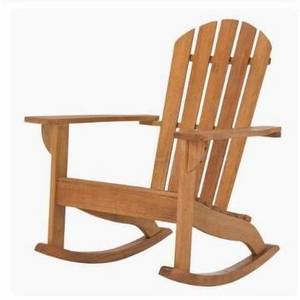 Patio All Weather Leisure Garden Rocking Chair Adirondack Teak Wood Outdoor Furniture Wholesale