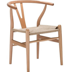 Hans Wegner Chair dining with Rope Seat - All Teak Furniture Indonesia Manufacture and Exporter