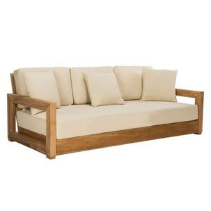 garden furniture sofa made of teak solid wood