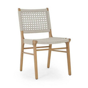 Wholesale Restaurant Cane Wood Dining Chair Patio Natural Color Grey Rattan Dining Chair Restaurant Home Hotel Furniture