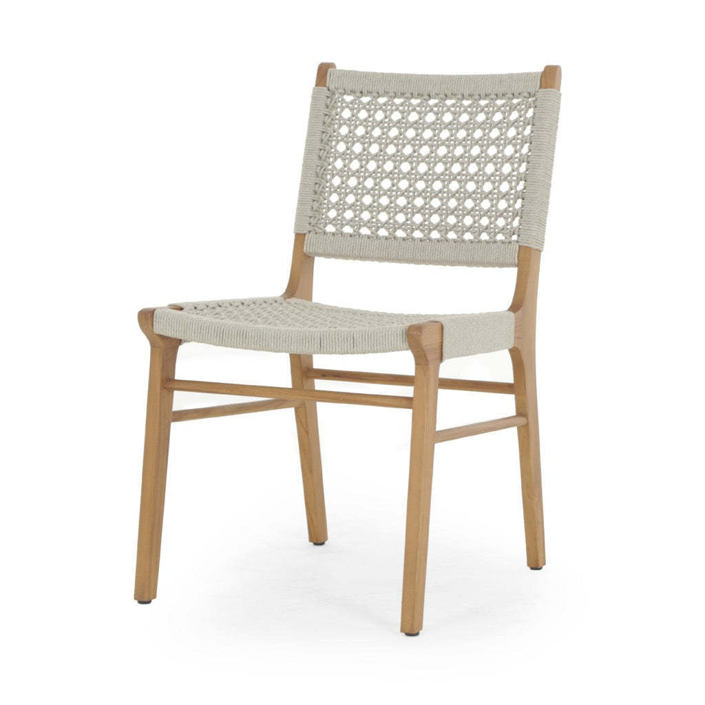 Hotel Luxury Outdoor Furniture Wood  Solid Wood Silla Style Chair Teak Wooden Chair Patio Webbing Seat Best Seller