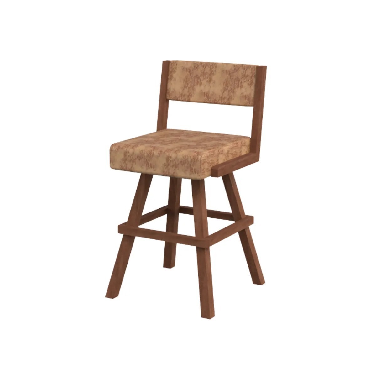 Classic Elegant Bar Chair Wooden Counter Stool with Leather Luxury Furniture High Casino Chair Wholesale Best Seller