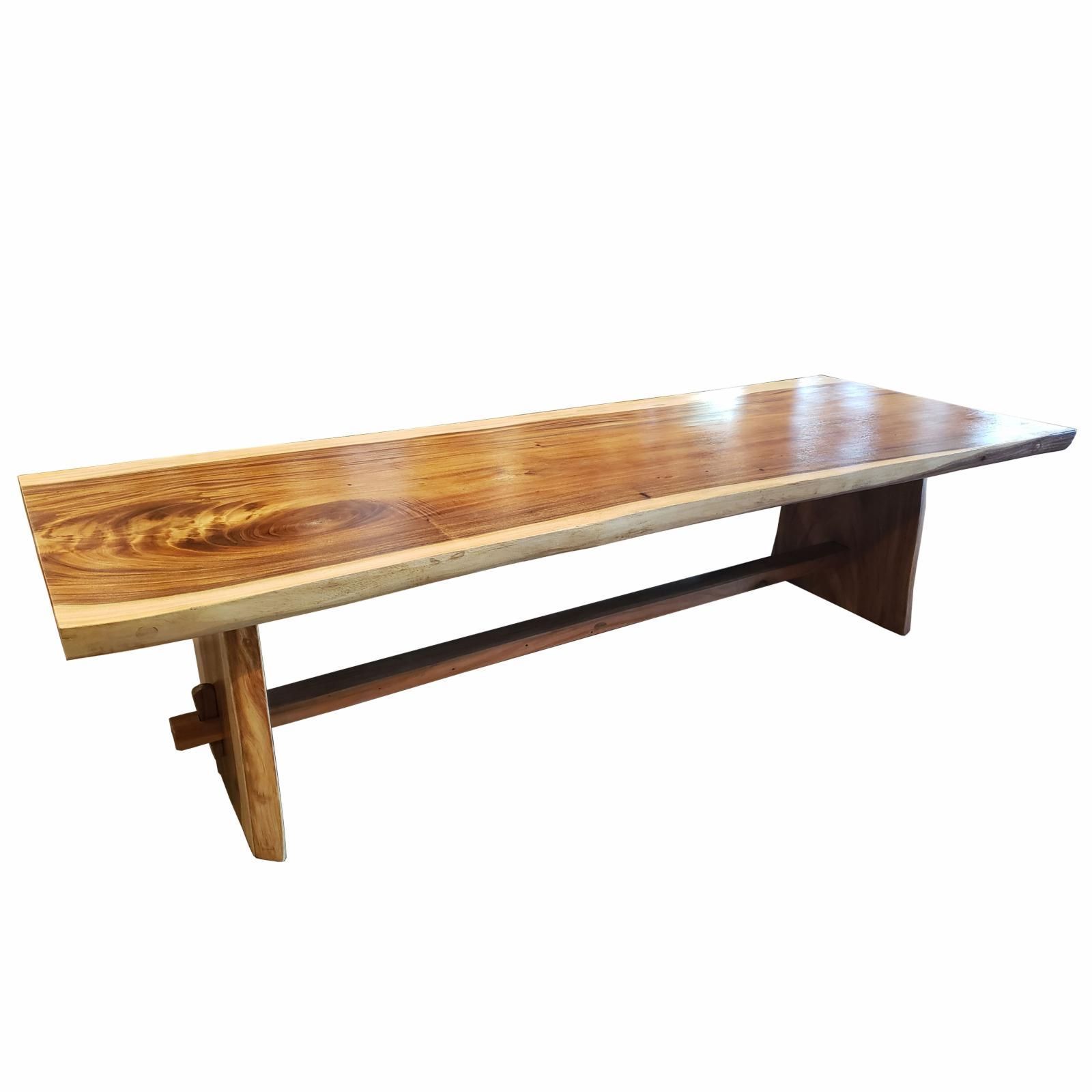 Modern Wooden Suar Wood Dining Table For Outdoor Furniture